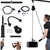 Fitness Lift Pulley System showing black metal frame and cables