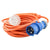 Caravan lead 16A to 10A with black 10 metre cable