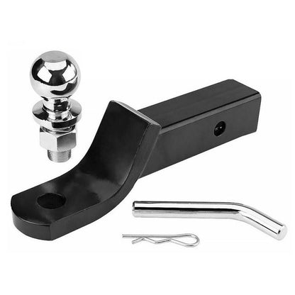 Trailer tow bar showing steel 2 inch drop mount