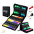Water colour markers set showing 120 vibrant colours in black case