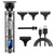 Electric hair trimmer clipper showing silver stainless steel body