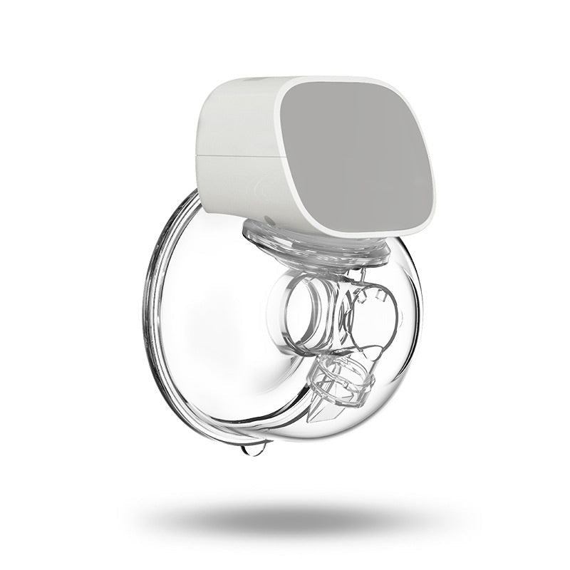 Electric breast pump wearable design in grey colour