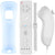 Wii Remote replacement controller in white with silicone case