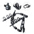 Bike rack carrier bicycle support showing black metal frame