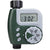 Water irrigation timer showing large LCD screen with watering schedule