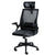 Office chair computer chair black mesh back view