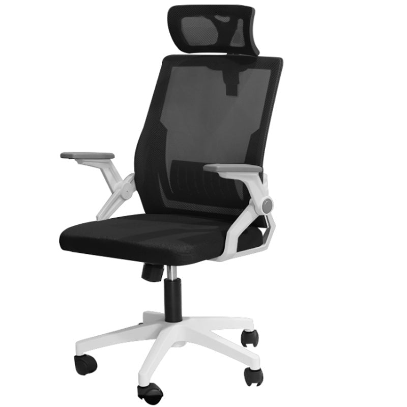 Office chair ergonomic mesh back with black and white colour