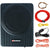 Under seat car subwoofer side view showing slim 68mm height