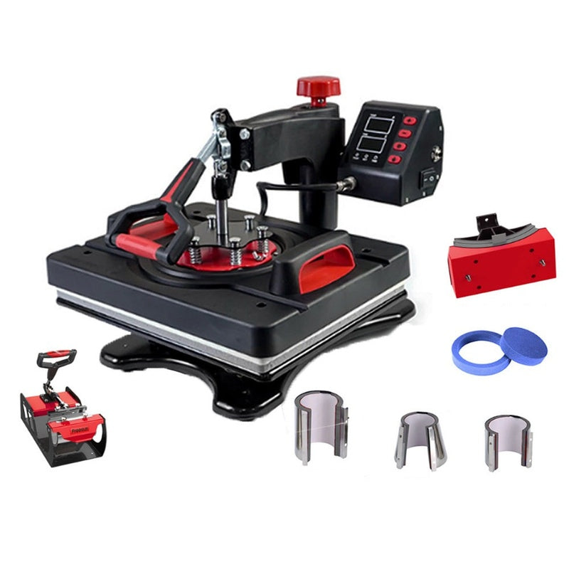 Heat press machine 29x38cm top view showing aluminium plate