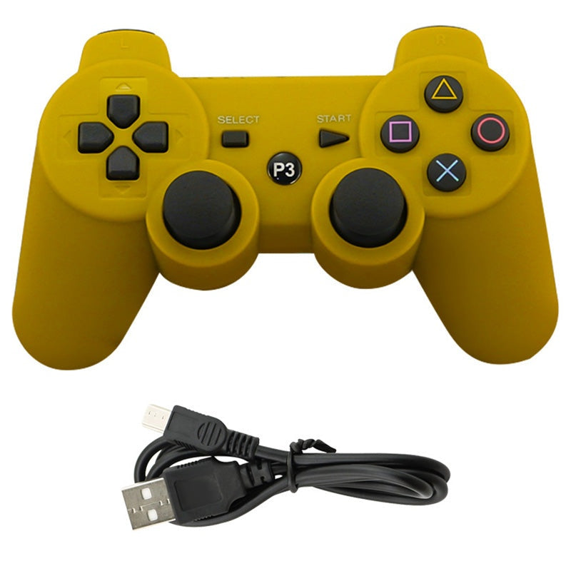 Wireless PS3 controller showing front buttons and layout