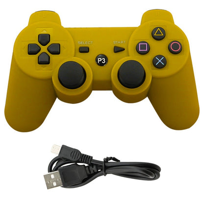 Wireless PS3 controller showing front buttons and layout