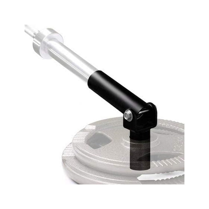 Barbell landmine attachment showing heavy steel base post