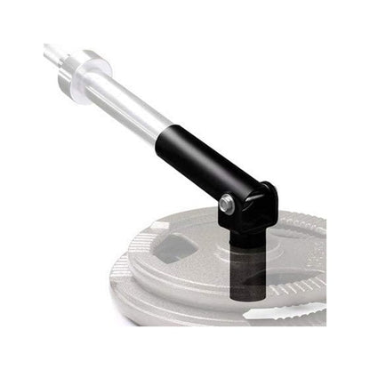 Barbell landmine attachment showing heavy steel base post