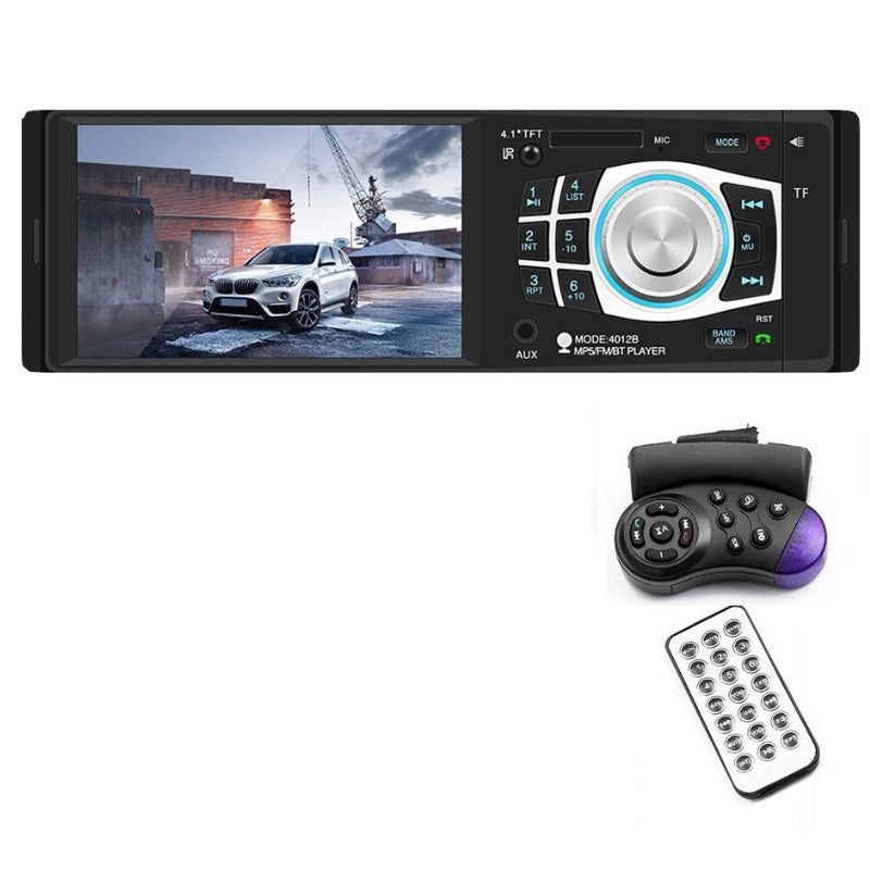 Car Bluetooth stereo front view showing 41 inch screen