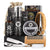 Beard grooming kit with organic oil and balm in storage bag