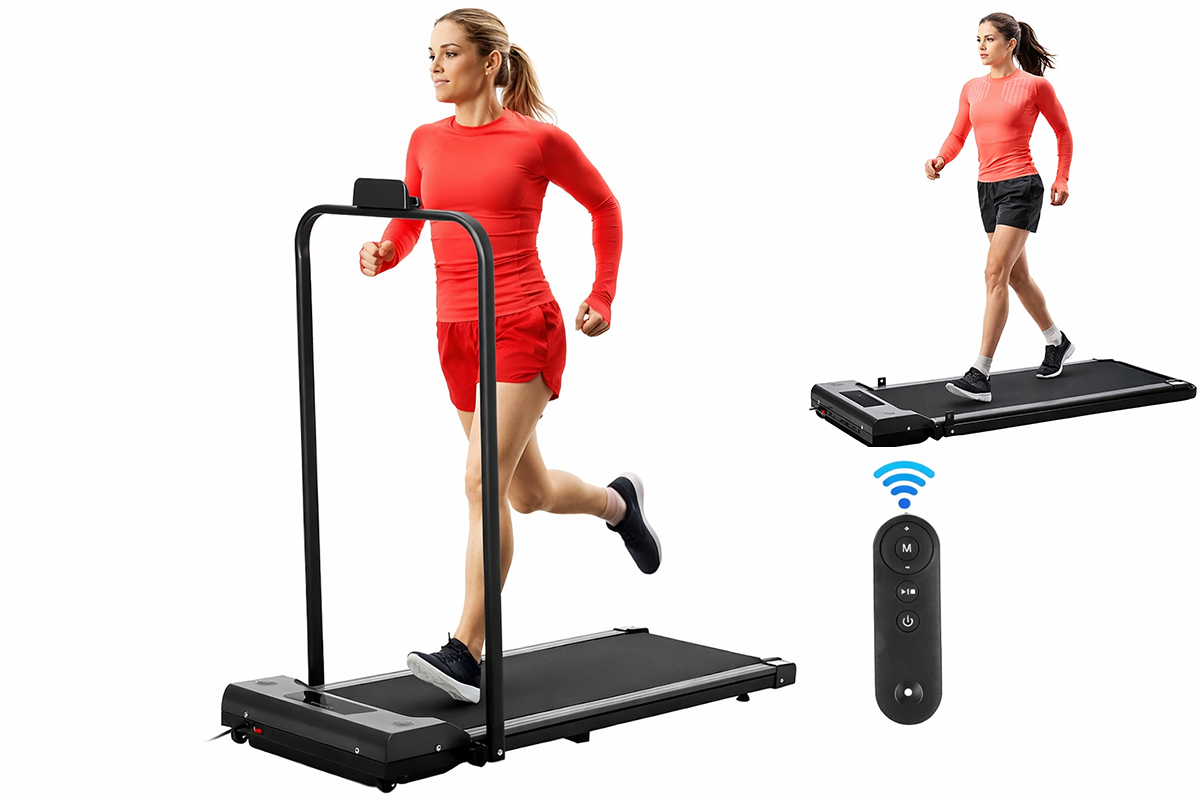 Foldable Walking Pad Treadmill Compact Flat