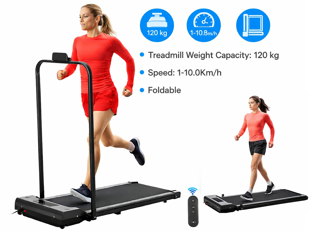 Foldable Walking Pad Treadmill Compact Flat