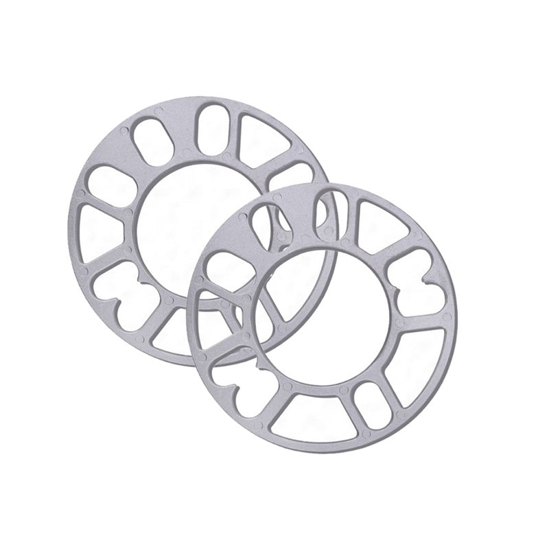 Wheel spacers 5mm alloy aluminium showing front view
