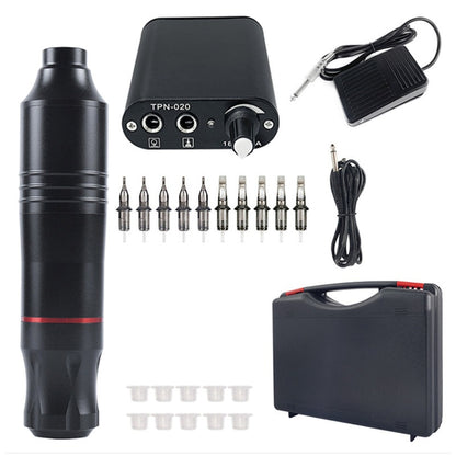 Tattoo sprayer kit combo all in one black aluminium body front view