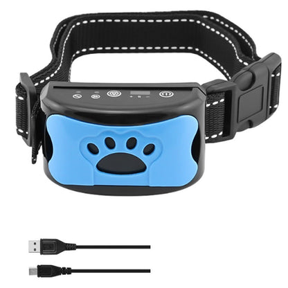 Dog training collar rechargeable showing front view with black colour