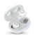 Rechargeable hearing aids showing compact in-ear design