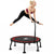 48inch trampoline rebounder showing foldable frame in black