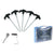 Camping tent pegs 20pcs set with blue carry case