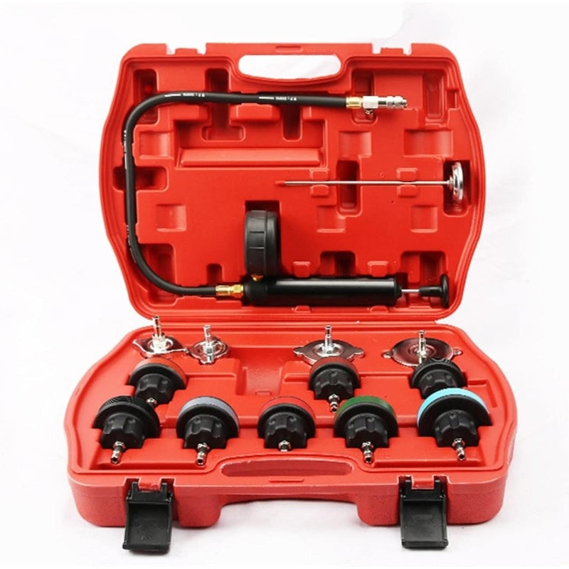 Radiator pressure tester front view showing pressure gauge