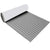 Marine carpet teak boat flooring mat showing grey colour and black stripes