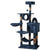 Cat tower 150 CM in cyan grey showing multi-level climbing platforms