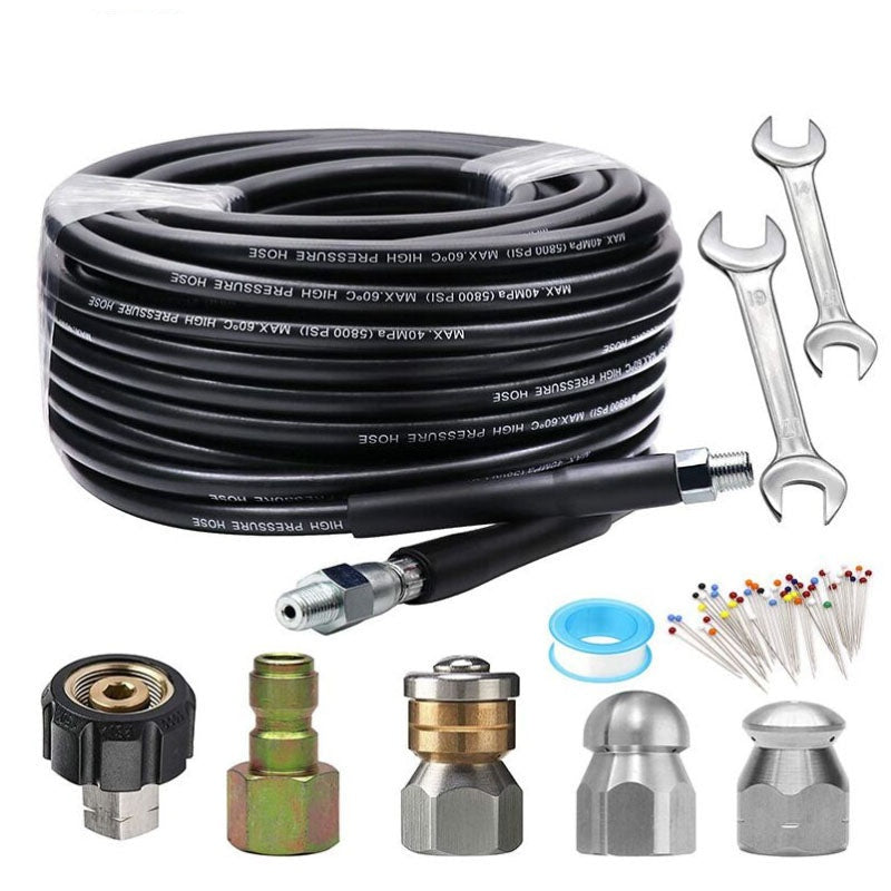 Drain cleaning kit 20m hose coiled ready for use