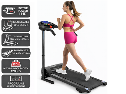 Electric Treadmill Foldable 1-12KM/H