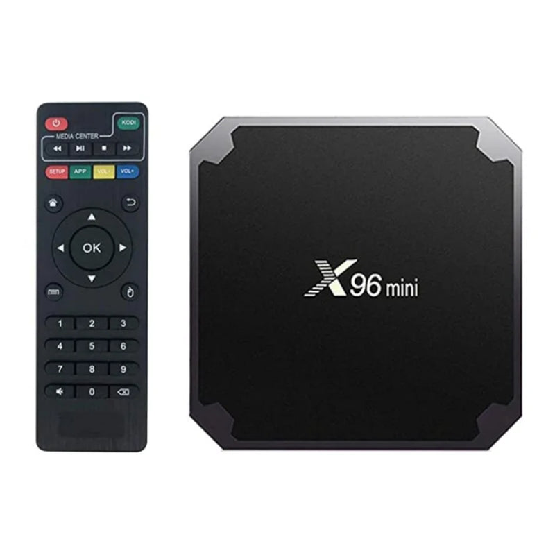 Front view of Android Smart TV Box showing compact design
