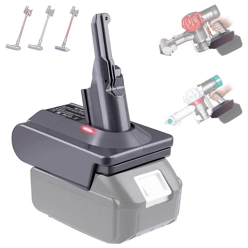 Vacuum cleaner battery adapter for V7 series in black plastic