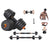 Adjustable dumbbells 30kg showing textured anti-slip handles