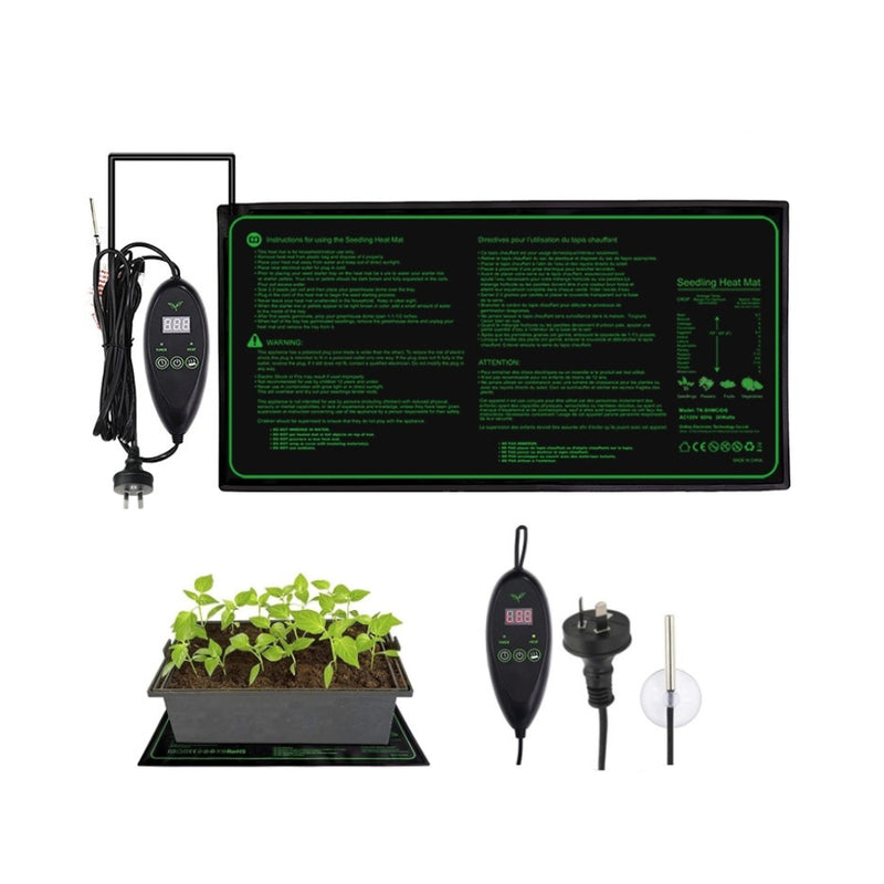 Seedling heat mat 25x50cm black waterproof surface