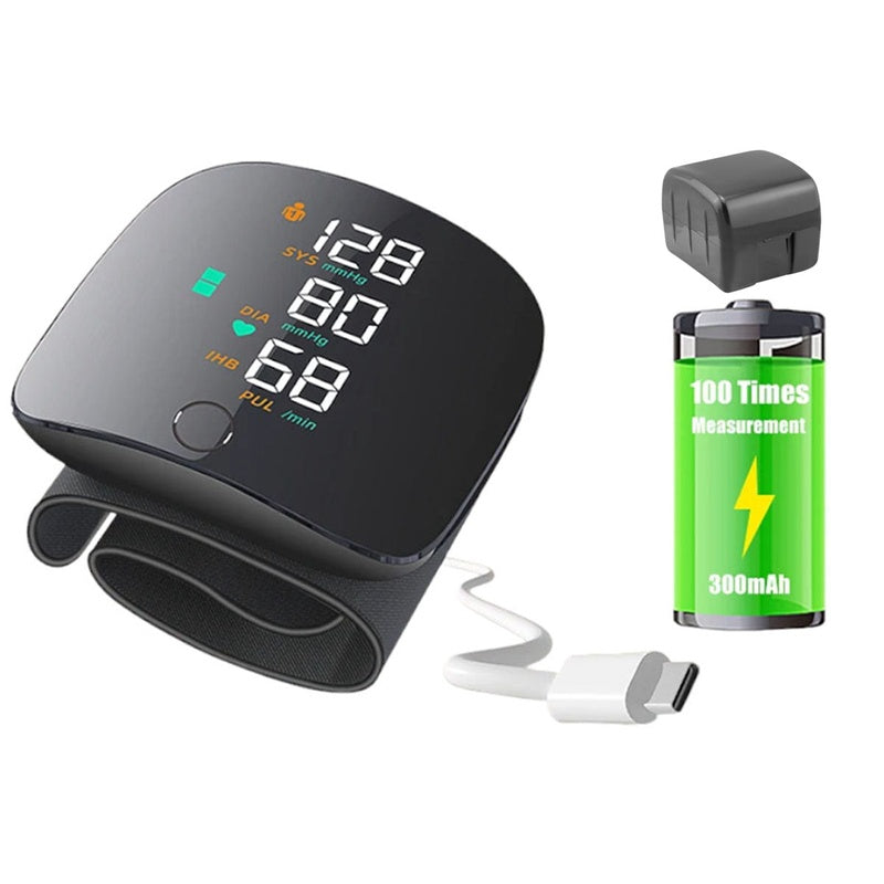 Blood pressure monitor upper arm digital showing front view