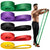 Resistance bands set 5pcs showing all colour variations