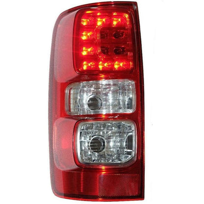 Left side Holden Colorado tail light LED showing red lens