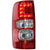 Left side Holden Colorado tail light LED showing red lens