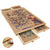 Puzzle table jigsaw board showing wooden surface and sliding drawers