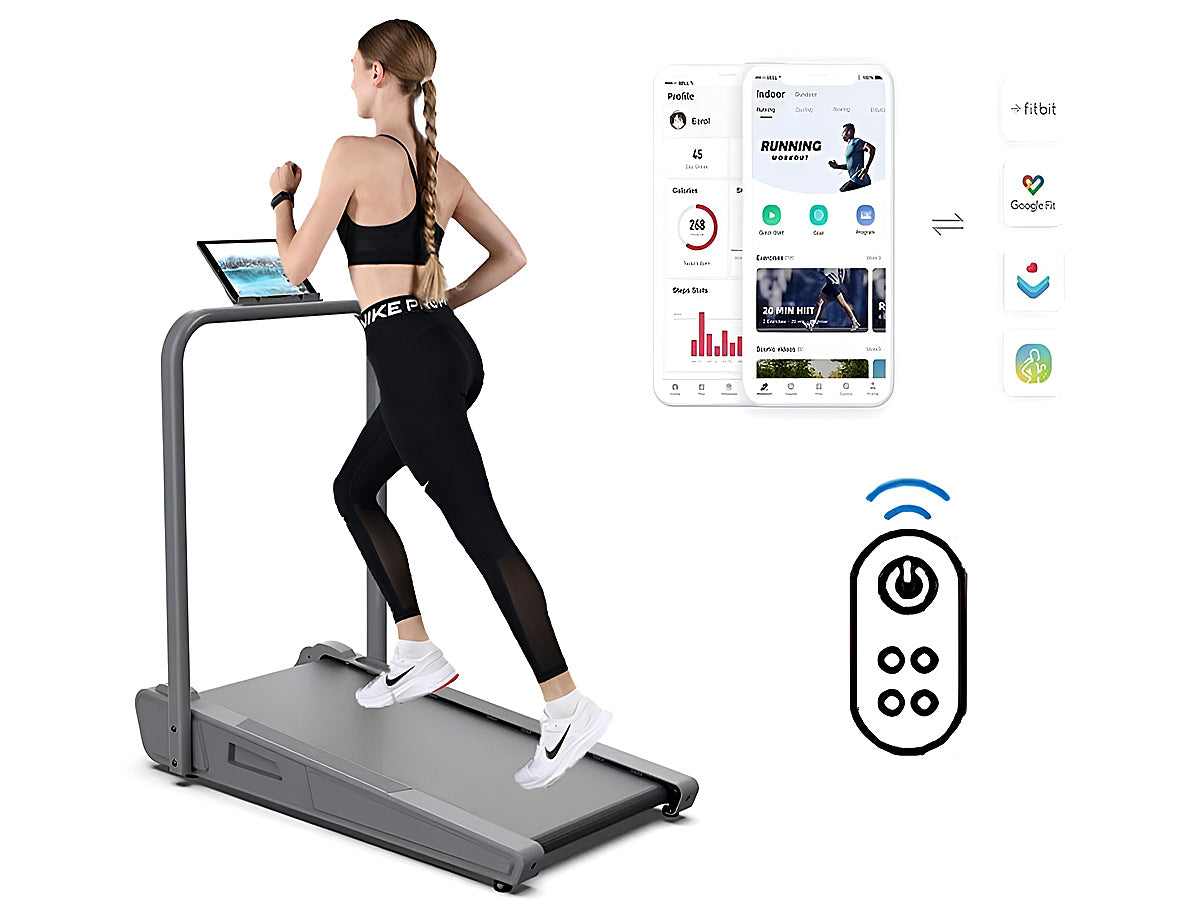 Walking pad treadmill lightweight design for home or office use