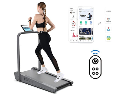 Walking pad treadmill lightweight design for home or office use