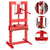 Hydraulic workshop press 6 ton front view with red powder coating