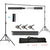 Photo studio backdrop stand aluminium frame side view