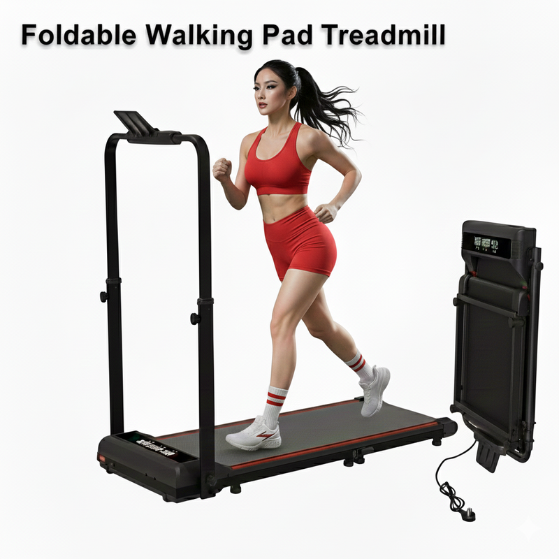 Foldable Walking Pad Treadmill Compact Flat
