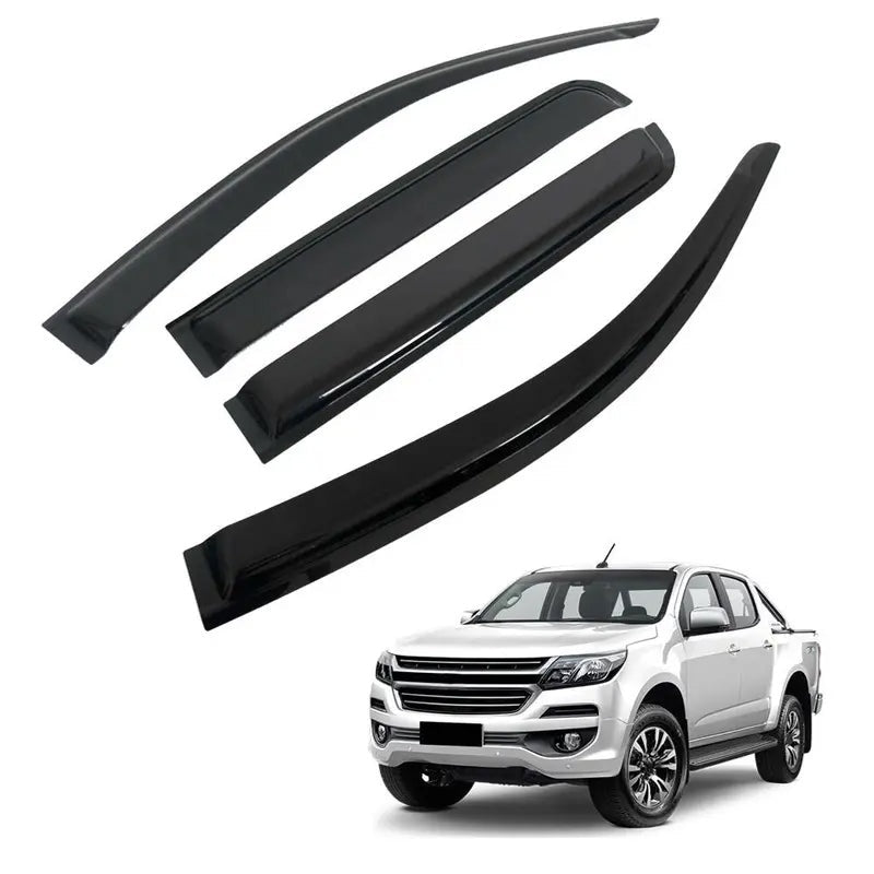 Holden Colorado window visors black colour side view