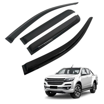 Holden Colorado window visors black colour side view
