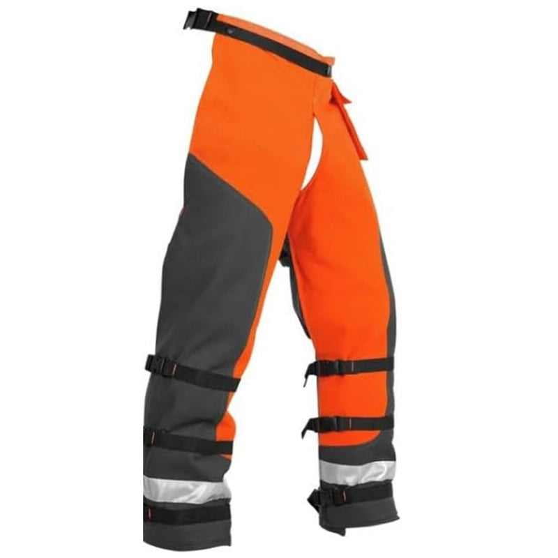 Chain saw chaps size 40in front view showing full length