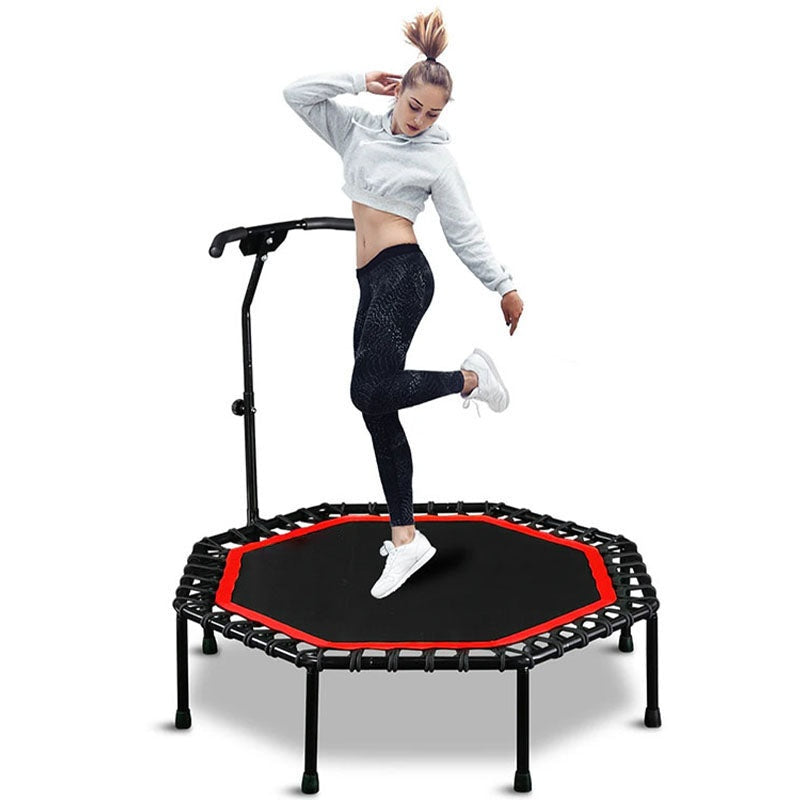 Trampoline rebounder 48 inch showing steel frame and mesh surface